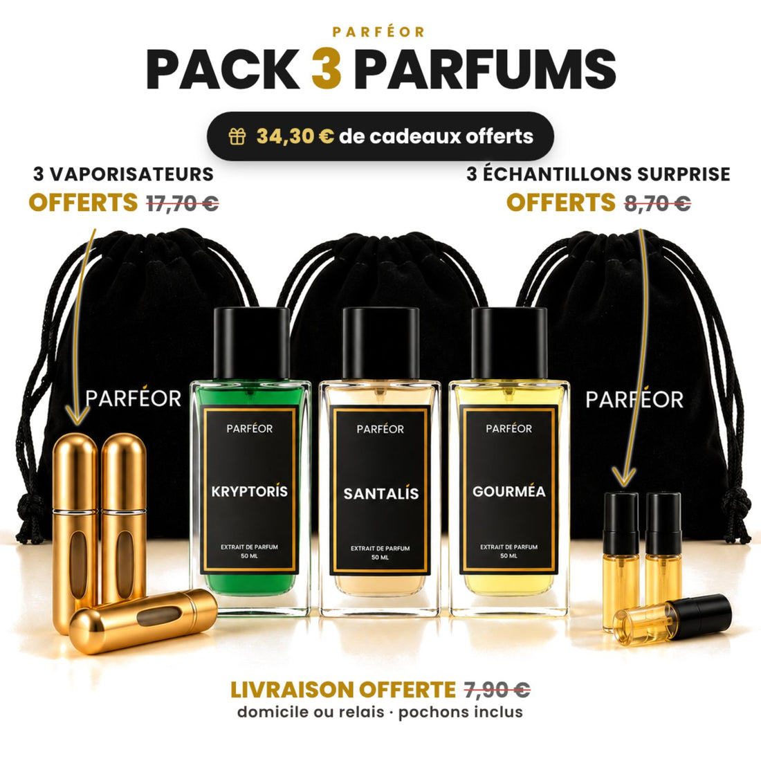 Pack parfums 50 ml